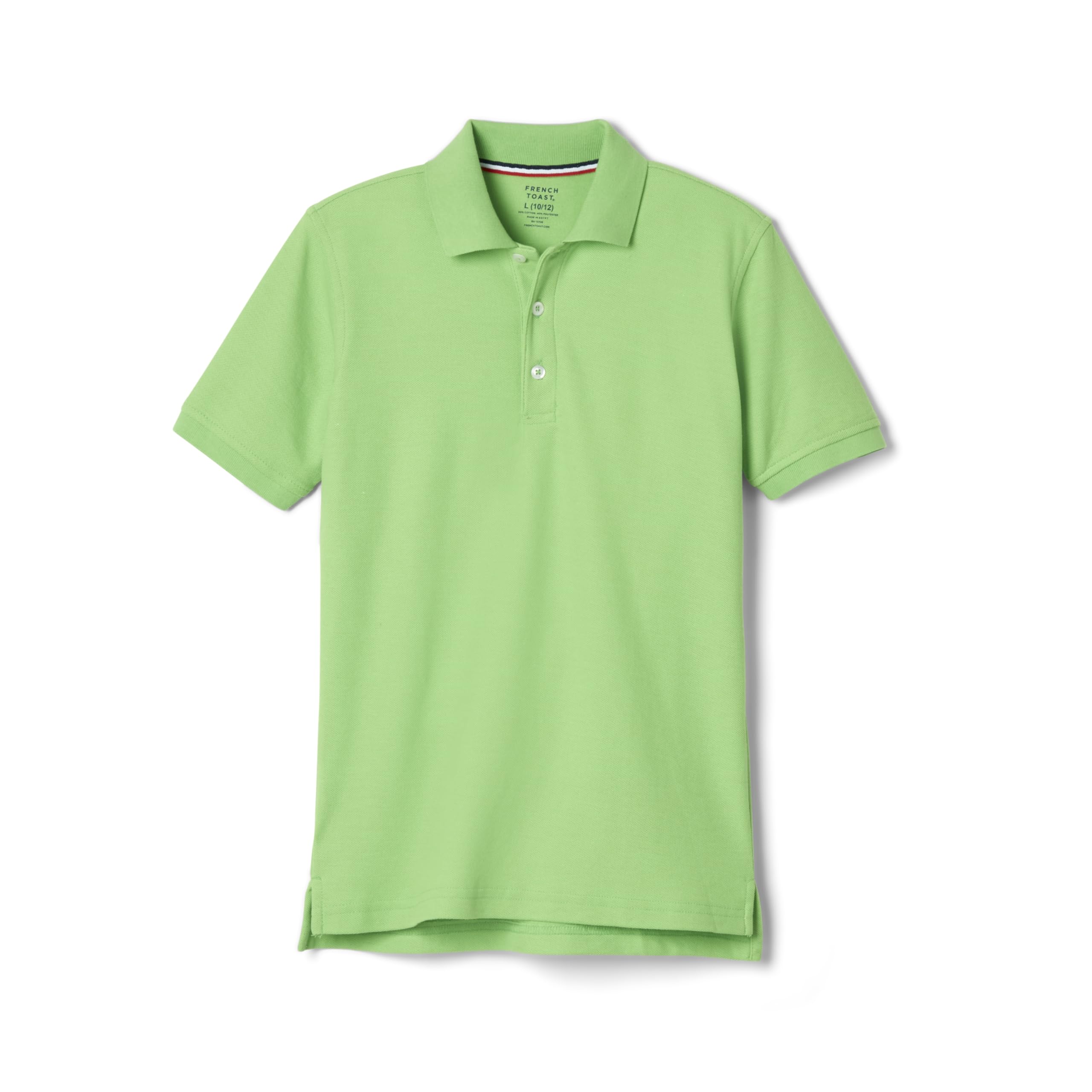French Toast Boys Short Sleeve Pique Polo Shirt (Standard &amp; Husky), Black, 10
