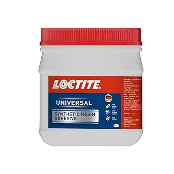 Loctite Universal Wood Glue| Ideal for bonding all types of wood| For Interior & Outdoor work| Bonds more sheets| Compatible with Wood to laminate, veneer, MDF| White| 1x1kg