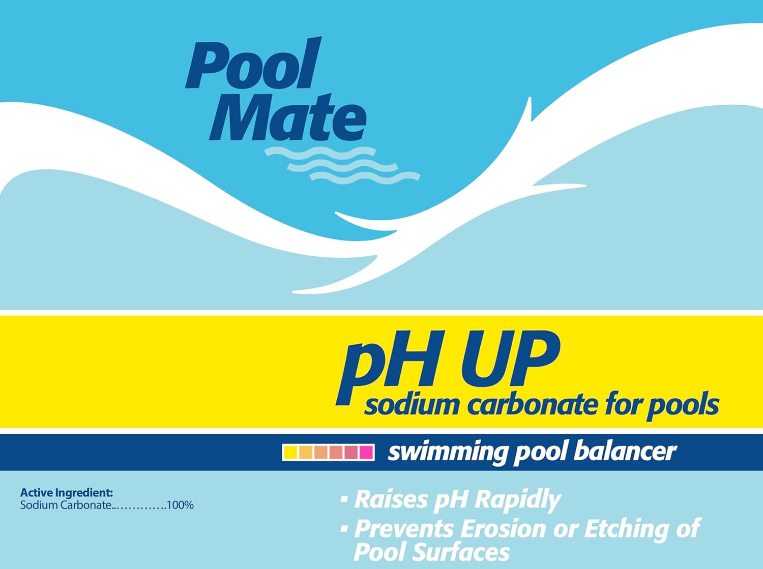 Pool Mate 50-Pounds Premium pH Up for Pools, 100% Sodium Carbonate