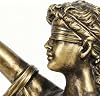 Statue Lady Justice | Resin Tabletop Figurine - Lawyer Office Statue Decor - for Bookcase Window Sill Bookshelf Dressing Table Nightstand Bedside Study Bedroom Living Room Home Bar