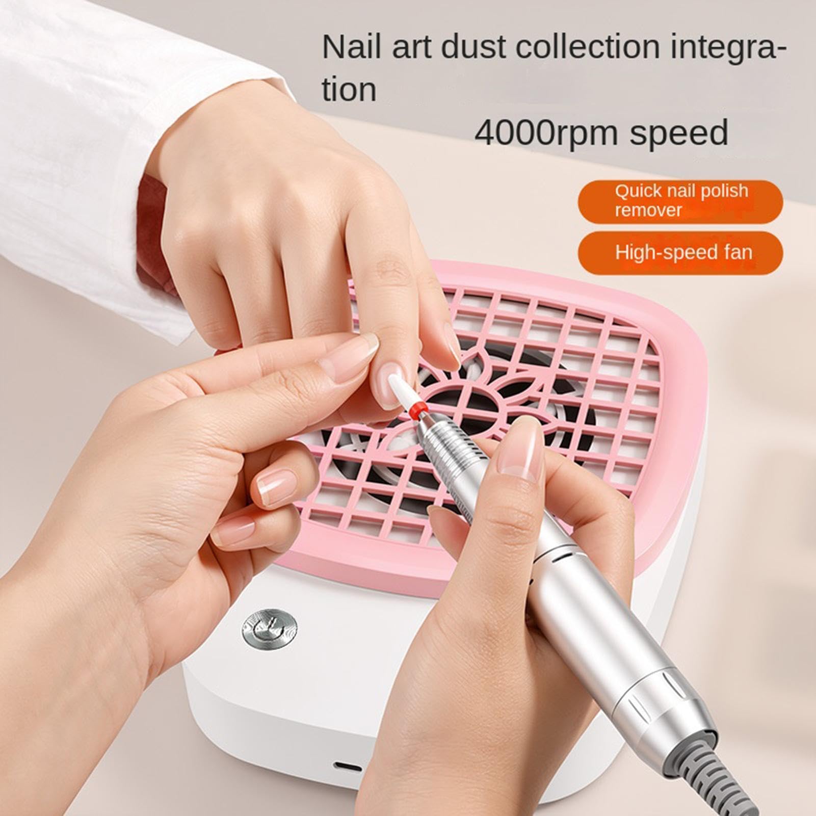 Aspirapolvere per Unghie Macchina Di Con Filtro Per Manicure A 4000 RPM