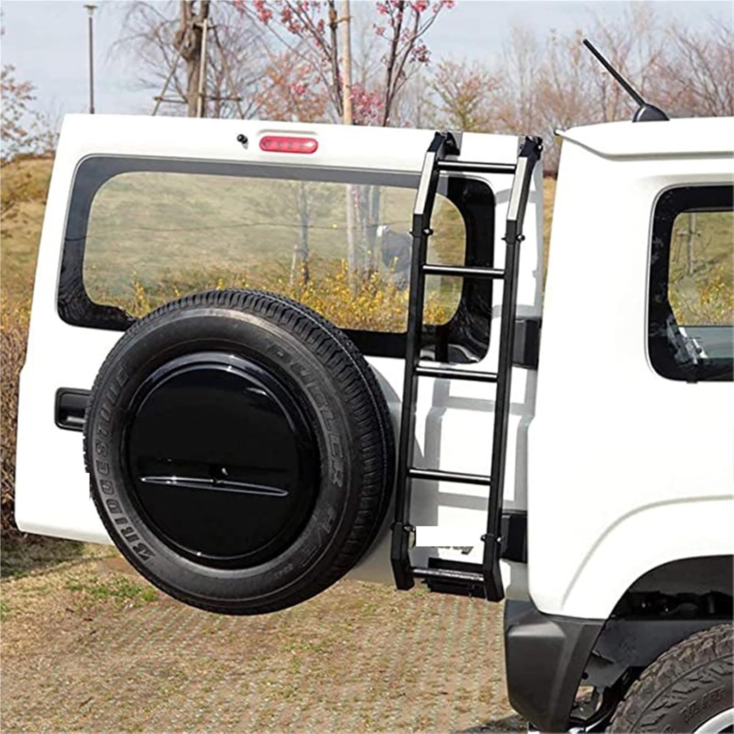 New Car Rear Tail Door Ladder Climbing Compatible with Suzuki Jimny 2019+ BLK Car Accessories