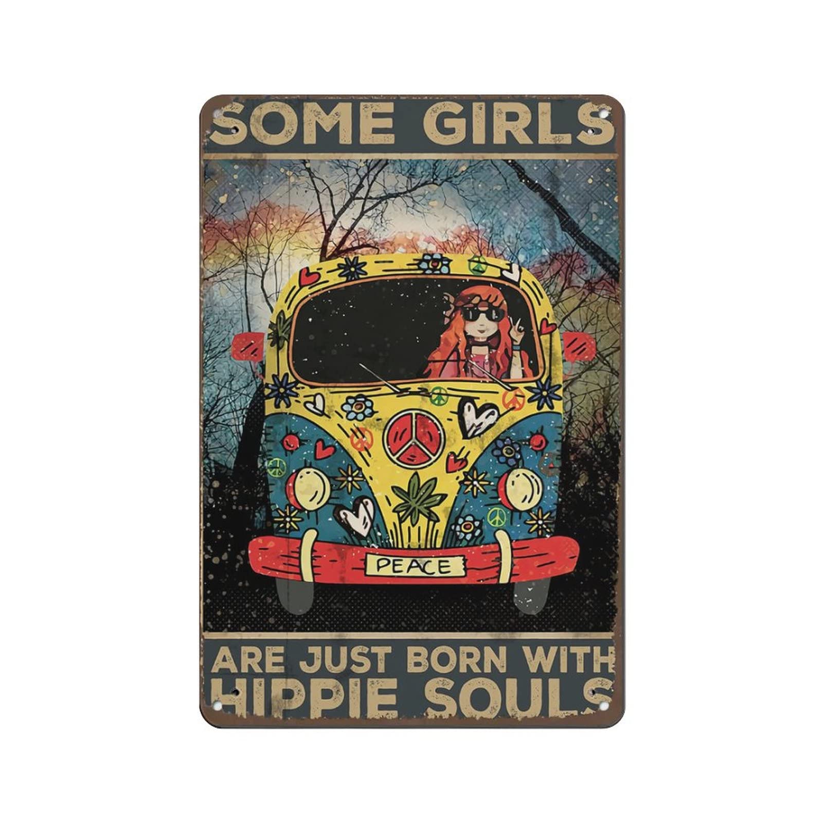 Yelacecca Girls Tin Sign A63977 Plaque Stay Wild Gypsy Childsome Are Just Born With Soulsnoveltyfor Home Kitchen Cafe Bar Man Cave Funny Vintage Metal Sign Poster 8X12 Inches