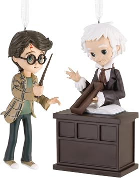 Hallmark Harry Potter & Ollivander Ornament, Storied Moments, 2-Pack