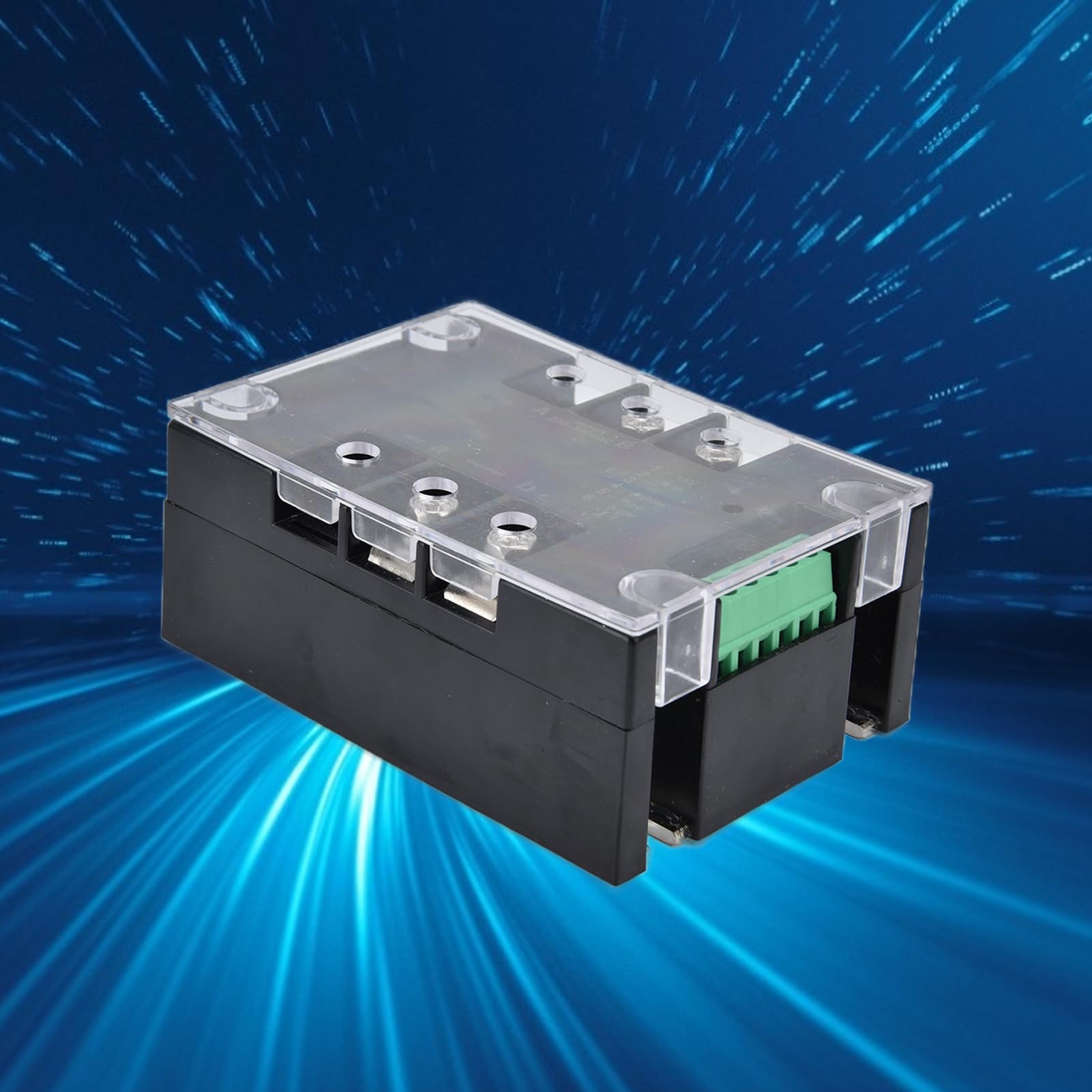 Regulador de Voltaje SCR, Regulador de Voltaje de Estado Sólido con Ajuste Continuo para Equipos Industriales, 220-380 VCA, 1 Unidad (SSR-100WA-H sin radiador)