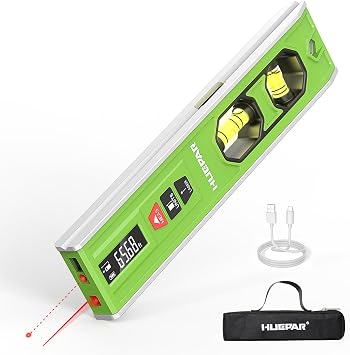Huepar 3-in-1 Laser Level/Laser Distance Measure/Magnetic Torpedo Level