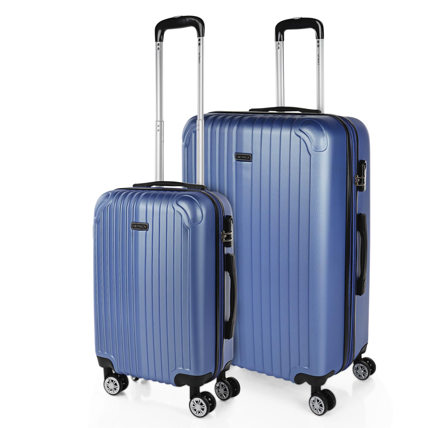 ITACA - Maletas Grandes De Viaje Rígidas Ligeras con 4 Doble Rueda 360° Maleta Grande 23 Kilos Alta Resistencia Extensible Maleta XL Duradera, Mandarina — view 60
