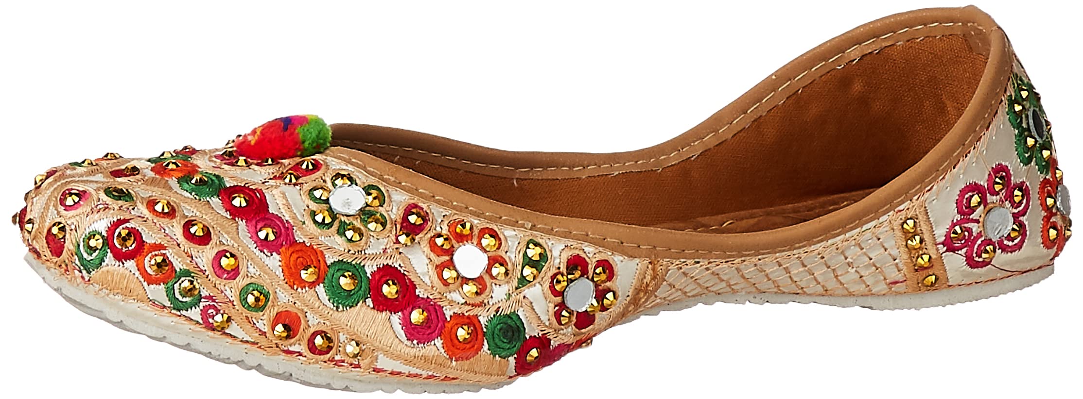 walktrendy Women's Mojaris (wtwe528_Gold_41)-picture-41