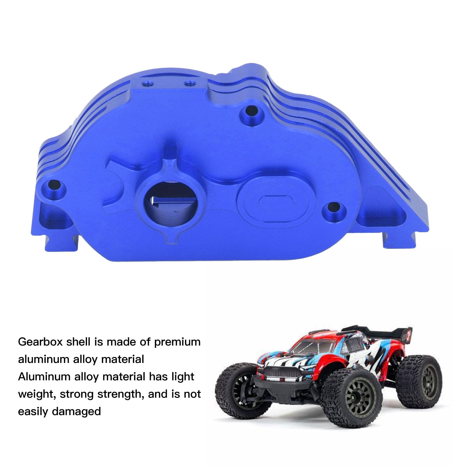 Zestaw Obudowy Skrzyni Biegów ze Stopu Aluminium 57T Big Rock RC Części Zamienne do Samochodu RC 1/10 (ciemny niebieski)