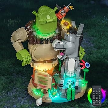 LED Lighting Compatible with LEGO Shrek Donkey Puss in Boots 72423 - JUST Lights,Light Kit Compatible with LEGO 72423,NOT Included The Model