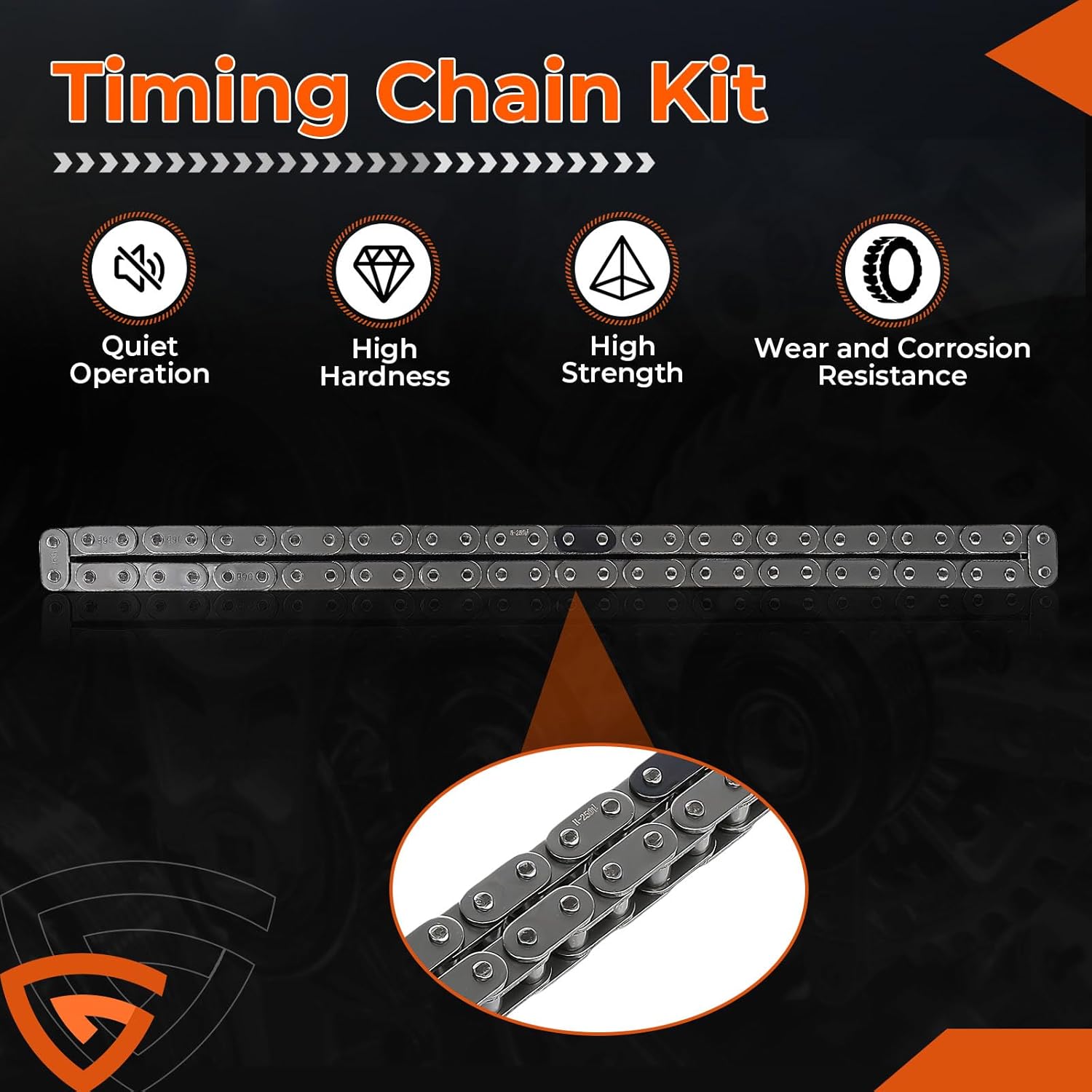 M295HV High Volume LS Oil Pump Timing Chain Kit with Gasket 5.3 6.0, Fit For Chevy Silverado Tahoe Avalanche Suburban, Fit For GMC Sierra Yukon, Fit For Cadillac, 4.8L 5.3L 6.0L 6.2L Pump Chain