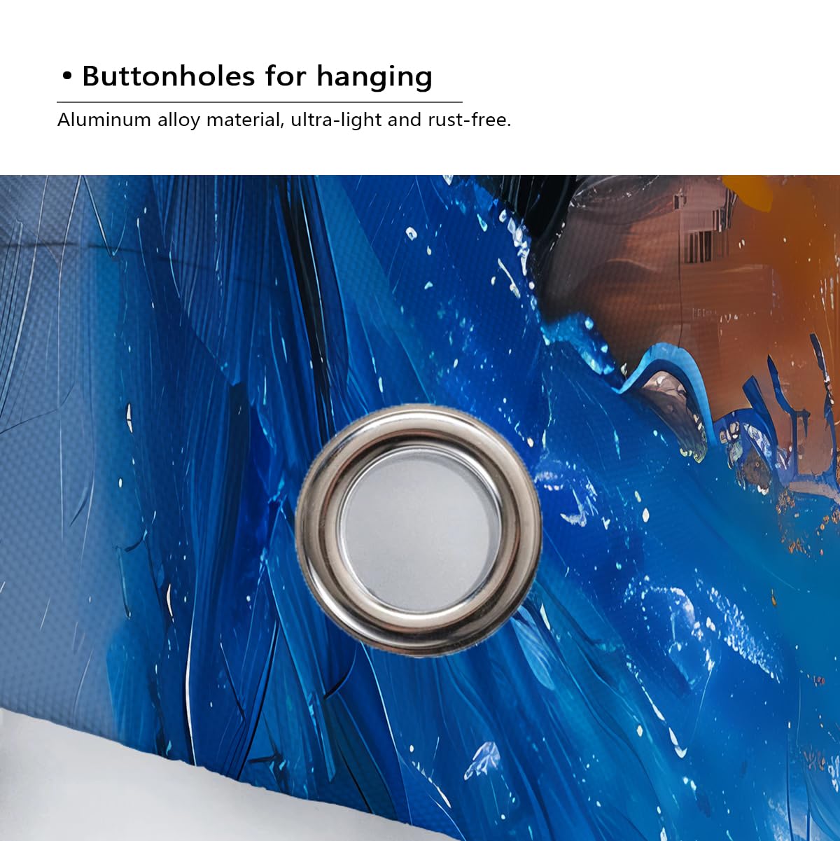 Mystische Frauenfigur Duschvorhang mit ausdrucksstarker Augenkunst Wasserdichter Polyester-Badevorhang für künstlerisches Badezimmer Maschinenwaschbares Blau 200 x 240 cm