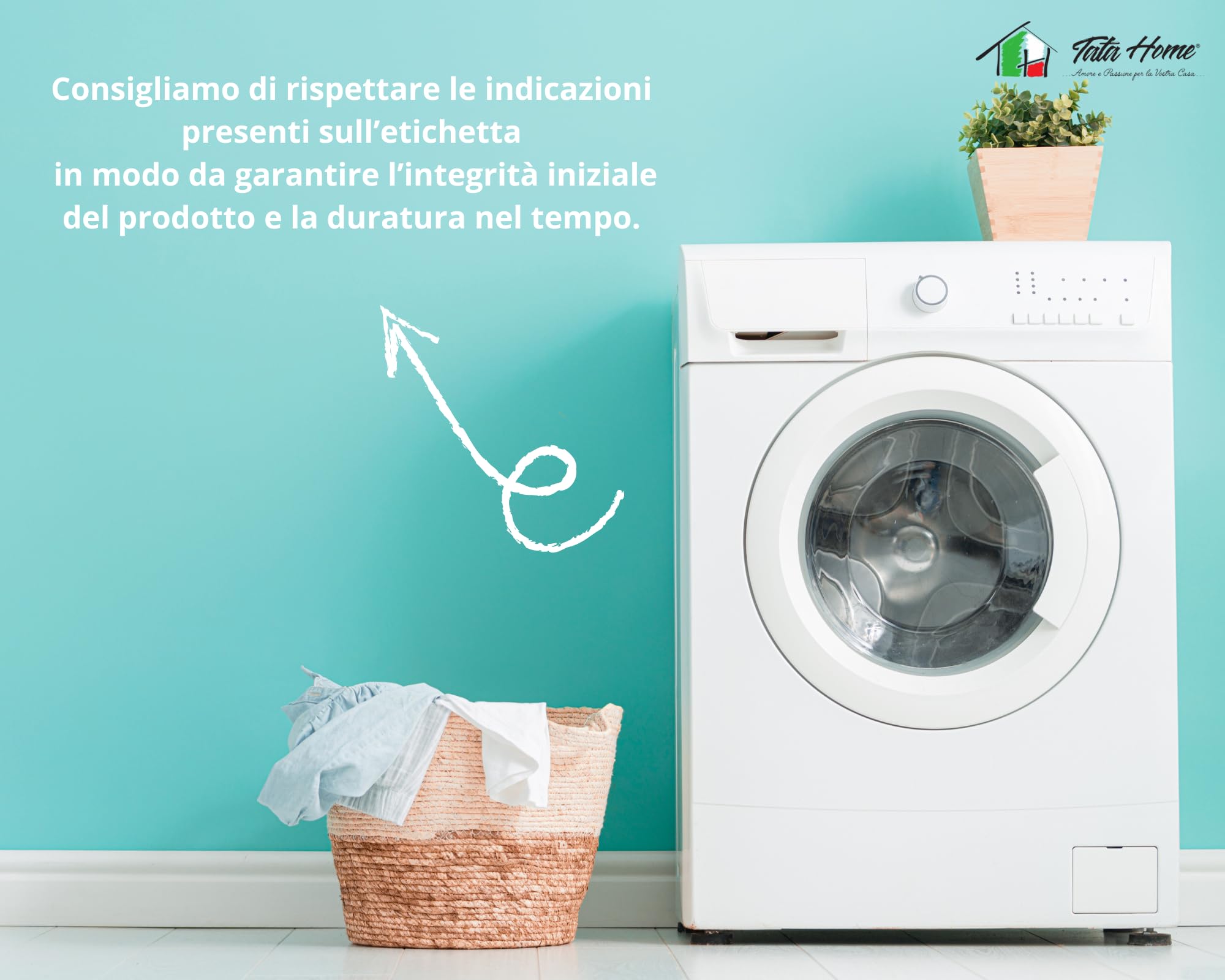 Tata Home Piumino Invernale Singolo Caldo Imbottitura da 300 gr/mq in Morbida Microfibra Piumone Invernale Pesante Misura 155x200 cm Colore Bianco