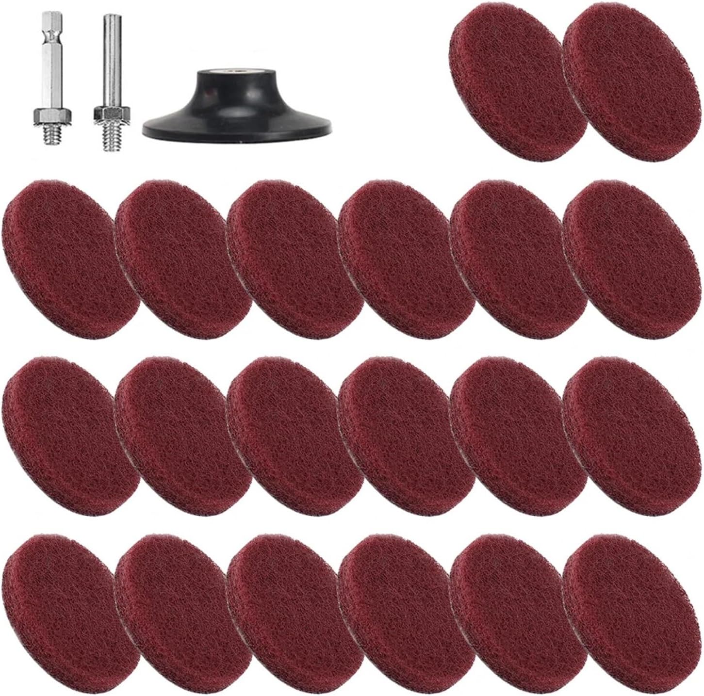 3 Inch Nylon Fiber Abrasive Disc Sanding Discs Roll Lock Surface Polishing Pad for Paint Stripping Grinding(P320)