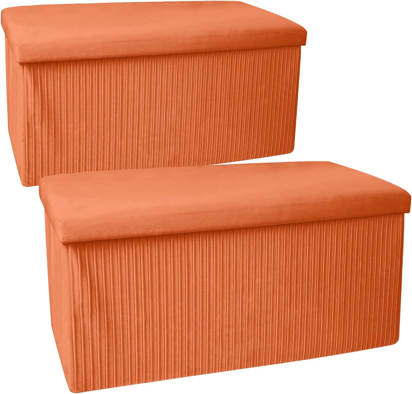 ACEHOME Storage Ottoman Bench, Velvet Tufted Storage Bench