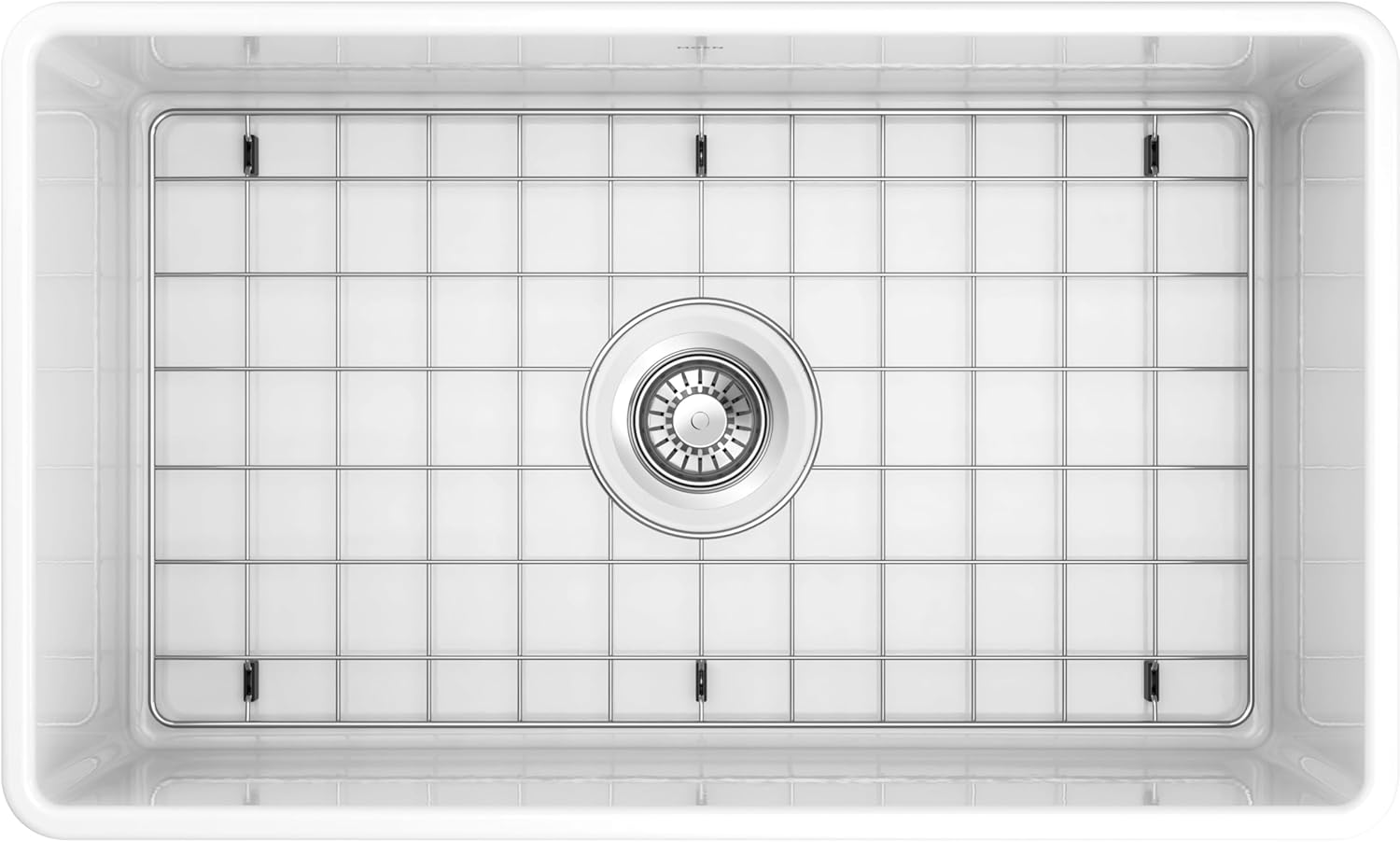 Moen FC301810 Apron-Front Fireclay Single Bowl Undermount Kitchen Sink, 30", White