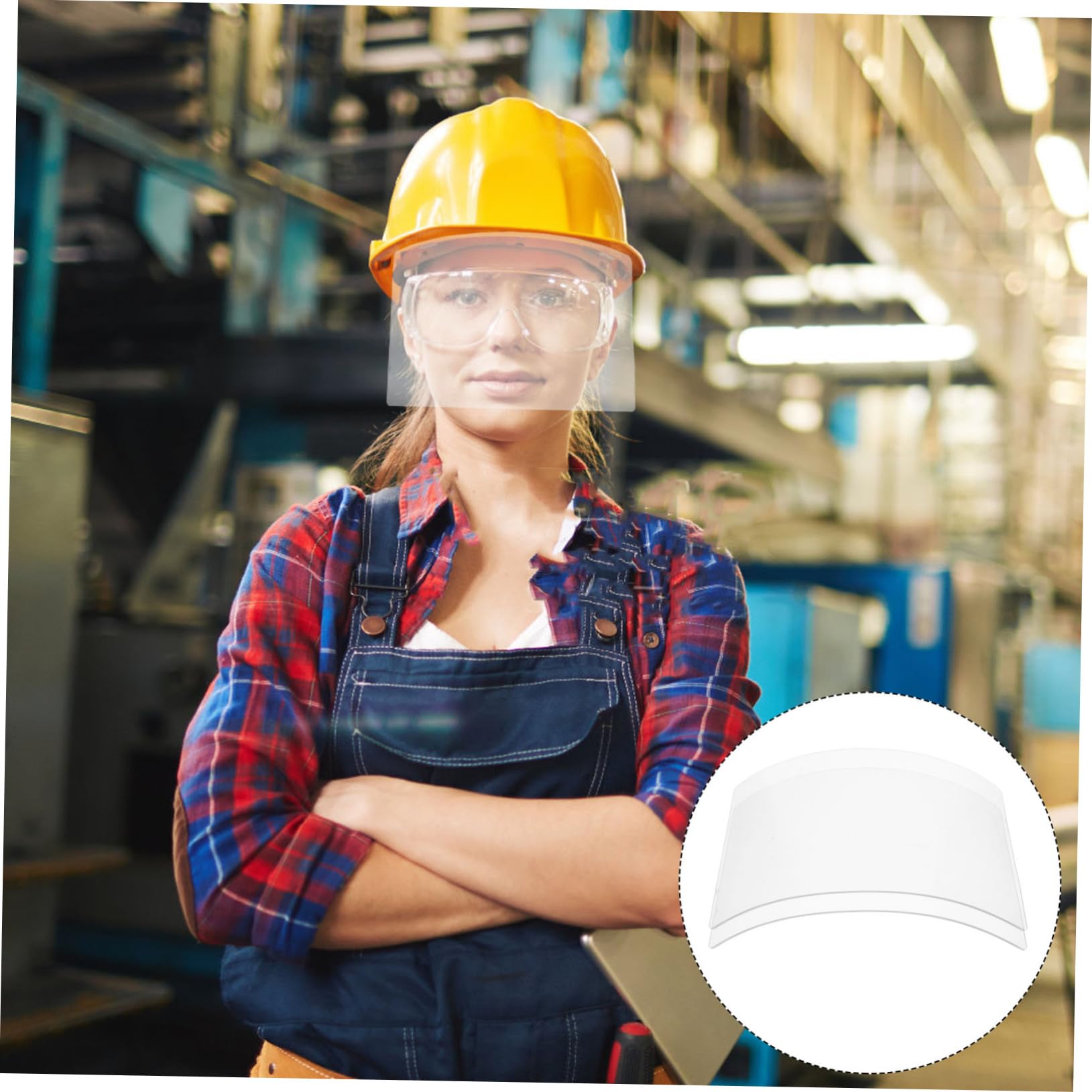 PRETYZOOM 10 Piezas de Lente para de Doble Pack Lente Orgánico Resistente para Capucha de Sandblasting Facial Ligera y Reemplazable para Trabajos