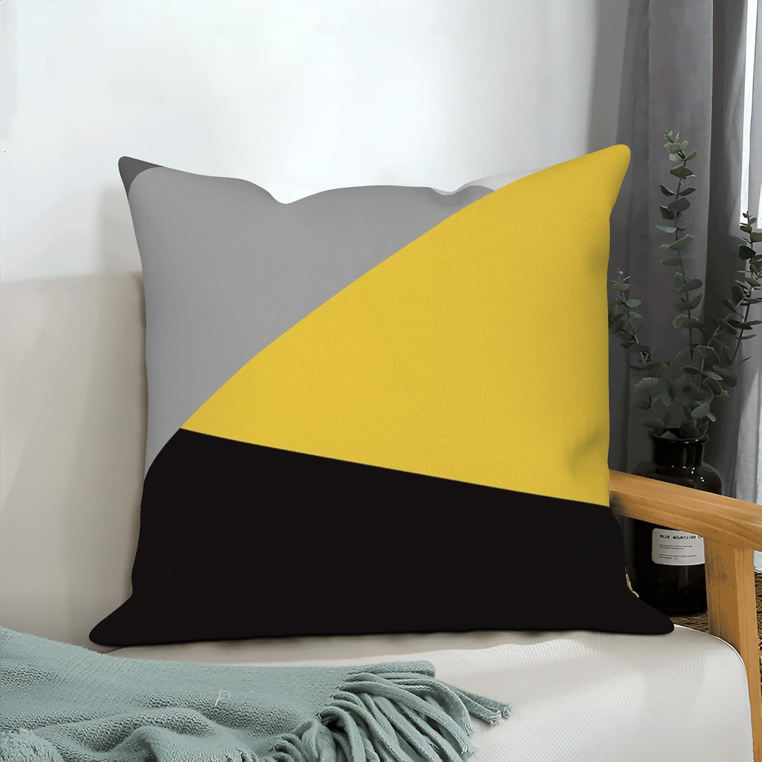 4 Pcs/Set Geometric Pillow Covers Boho Geometry Strips Modern Abstract Cushion Case for Home Outdoor Couch Sofa Bedroom Decor, 18"x18"