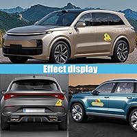 Vista 6 de Paquete de 3 calcomanías para coche, diseño de pato, letrero de conductor estudiante con texto en inglés "Keep Distance Be Patient