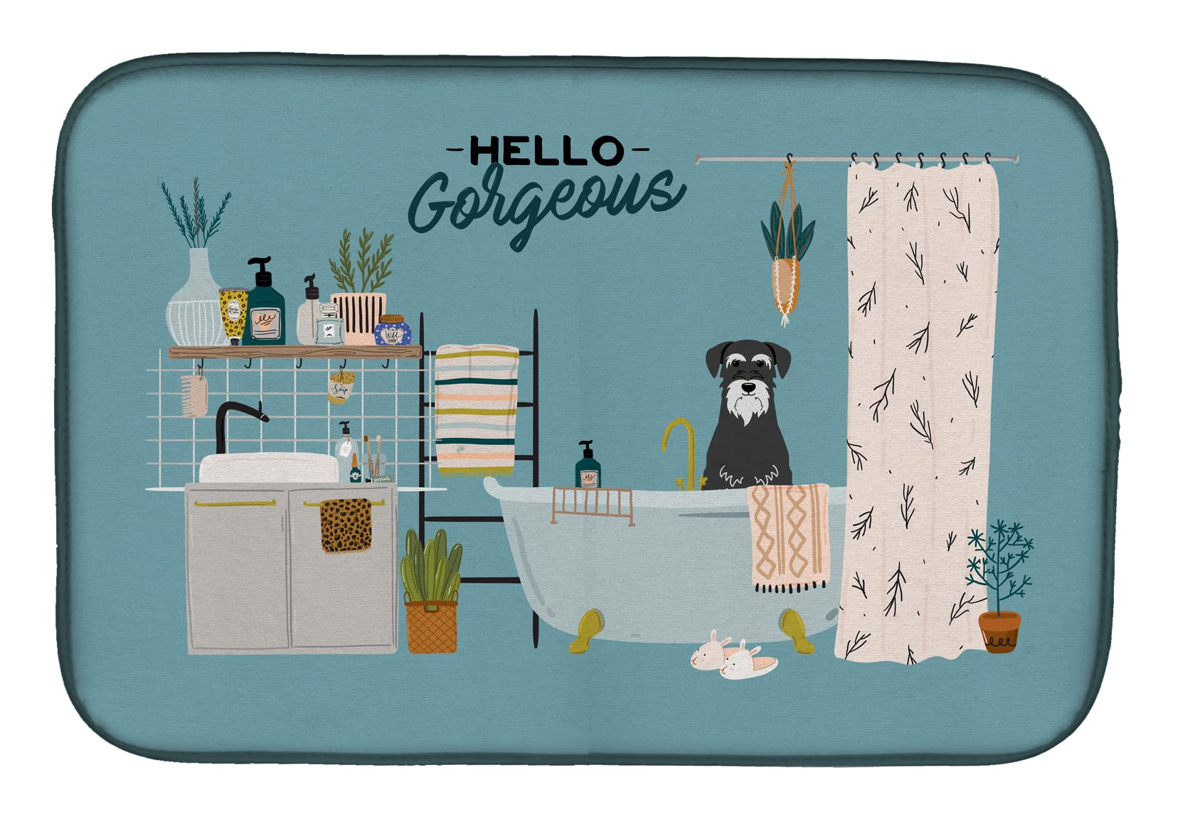 Tapis de séchage pour vaisselle absorbant Caroline's Treasures pour protéger le comptoir