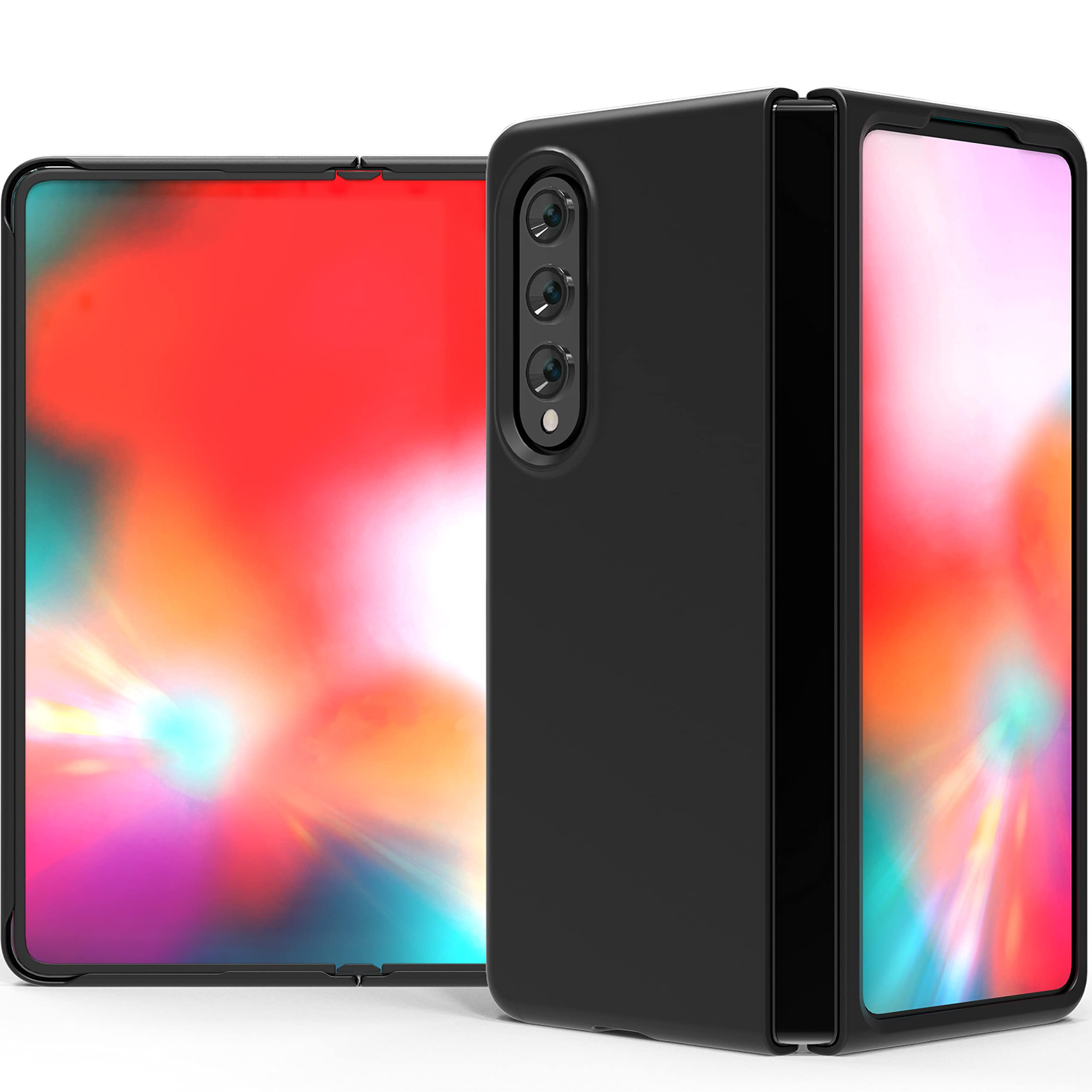 Slim Fit Designed for Samsung Galaxy Z Fold 3 Hard Case 5G 2021 (Black) CS_HD_GZFD3_BK