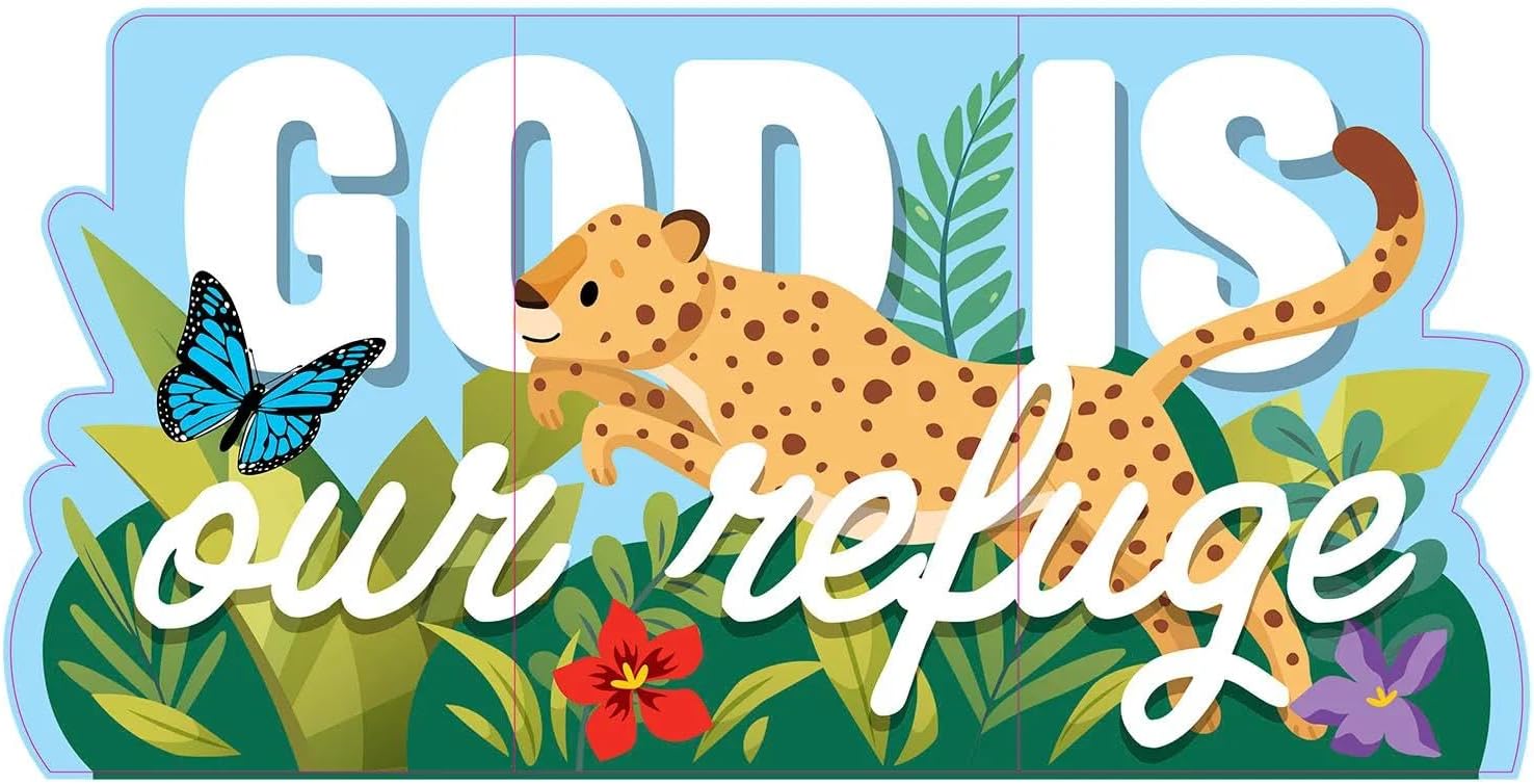 48" x 24" Extra Large Rainforest VBS 2026 Cardstock Wall Cutout