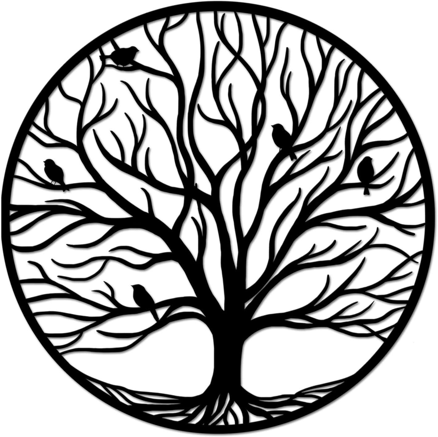 TiuAuiT Tree of Life Metal Wall Art Tree Life Wall Decor Bedroom Living Room Decor