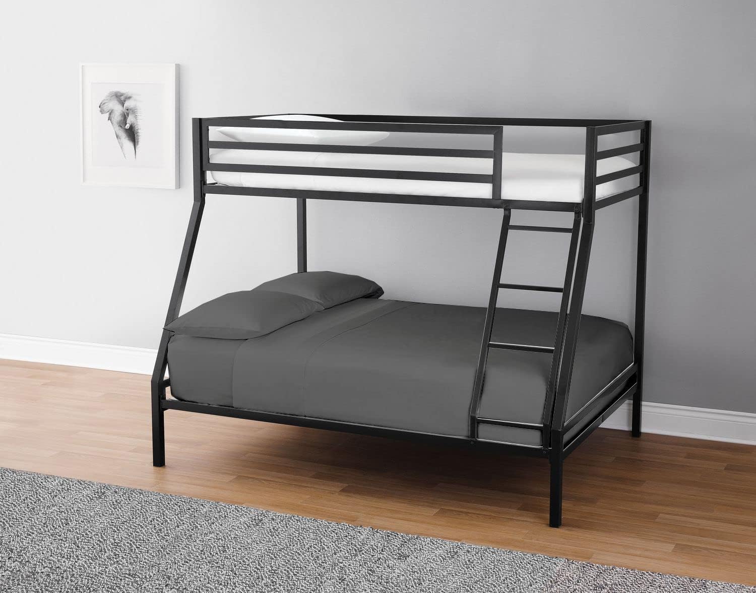 Lukeville's Cot Sheet 31" x 75", Daycare for Cot Size Mattress Sheets Pack of 2 Fitted Narrow Twin/Camp Bunk/Rvs Bunk/Trifold Mattress, Soft and PolyBlend Microfiber Cover for Toddler, Dark Grey