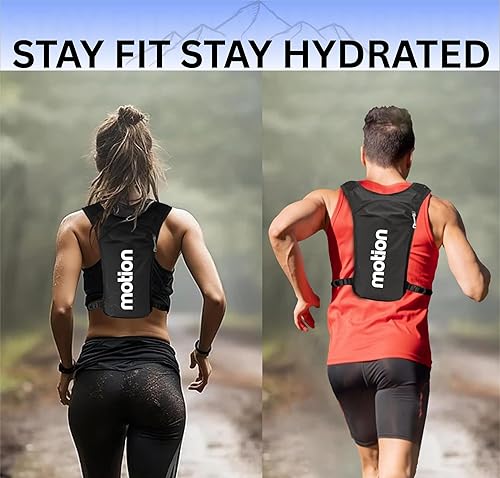 Miniatura 6 de Chaleco de hidratación para correr para hombres y mujeres, mochila de hidratación reflectante ligera con bolsa de agua de 1.5 L para senderismo,