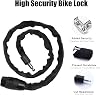Bicycle Lock - Security Level Very High Level 5 with Key Anti-Theft