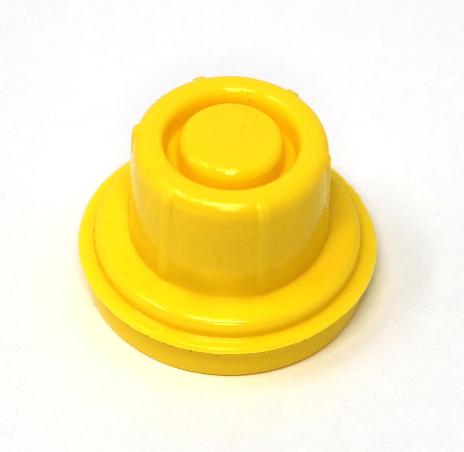 3 Pack Replacement YELLOW SPOUT CAPS Top Hat Style fits # 900302 900092 BLITZ Gas Can Spout Cap fits self venting gas can Aftermarket (SPOUTS NOT INCLUDED)