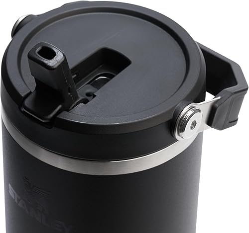 Miniatura 2 de STANLEY IceFlow 2.0 - Vaso con pajilla abatible con asa, 40 onzas, tapa giratoria y popote abatible, botella de agua resistente a fugas, acero