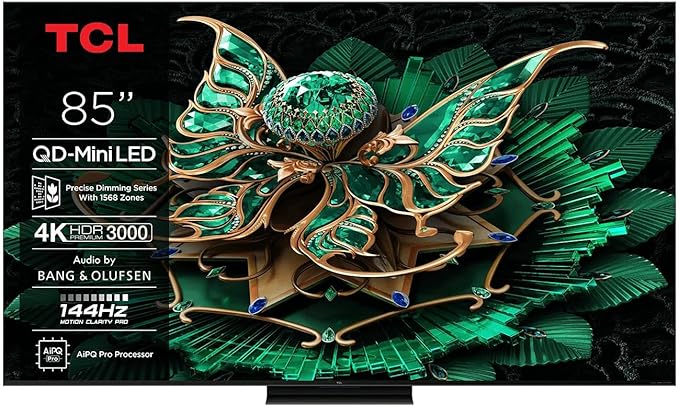 TCL TV MiniLED 85" 85C7K 4K UHD Google TV Bang & Olufsen
