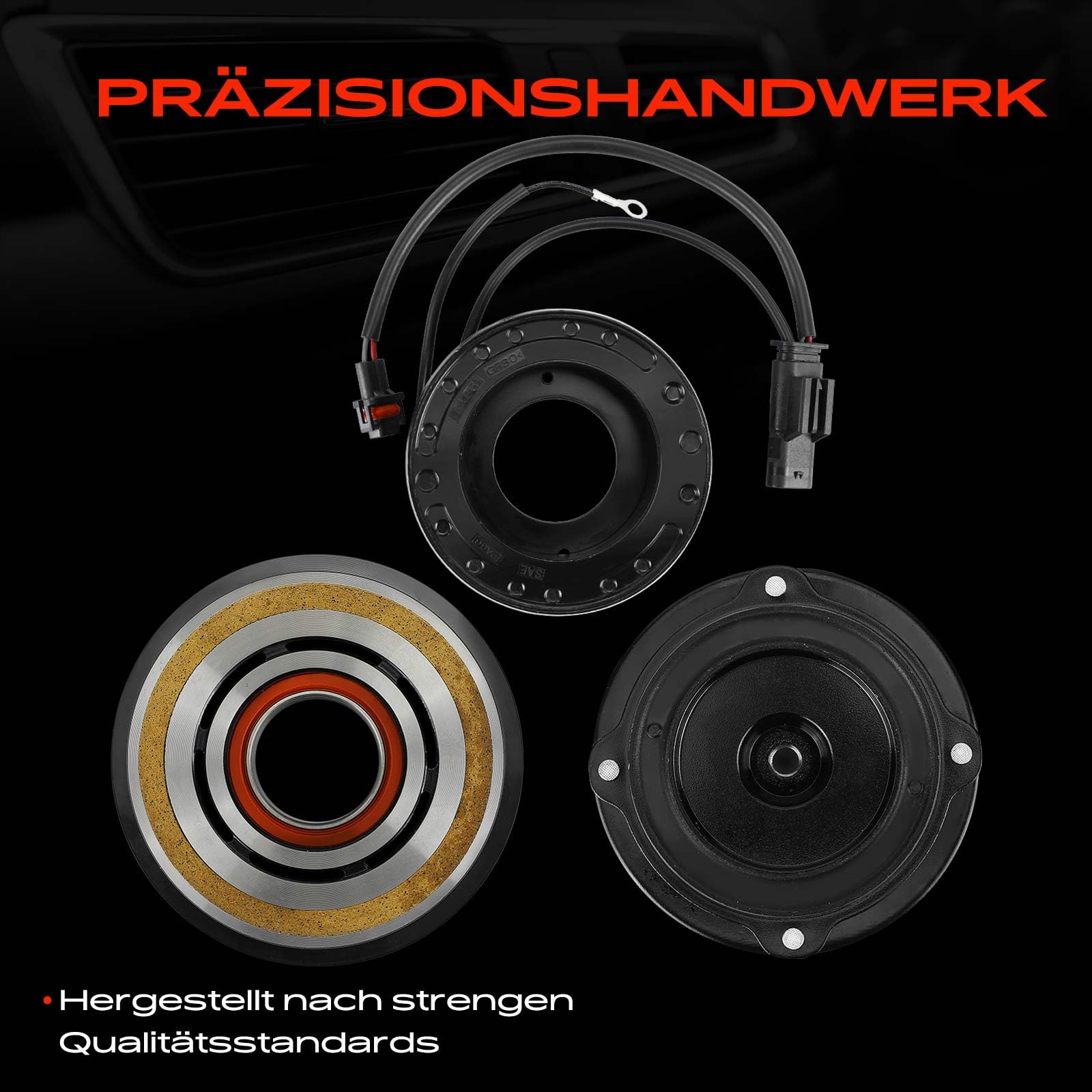Frankberg 1x Klimakupplung Kompatibel mit C-Klasse W205 C400 AMG C43 C450 AMG E-Klasse W213 E400 E450 AMG E43 Vito Kasten W447 114 116 119 Replace# 0008303202