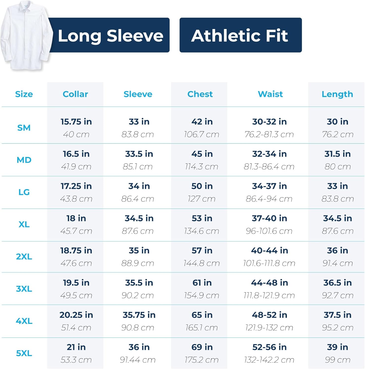 &COLLAR Range Shirt: Slim Fit/Athletic Fit Collared White Dress Shirt for Men, Wrinkle Free, Machine Washable, Long Sleeve - Image 7