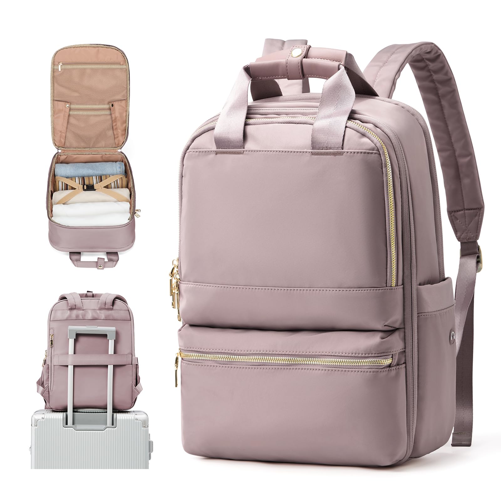 UPPACK Zaino Ryanair 40x20x25 Zaino Da Viaggio aereo Bagaglio a Mano Donna Zaino Borse da Cabina Borsa da Viaggio aereo Zaino per PC Impermeabile Casual Daypack