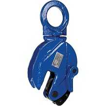 Vestil EPC-40 Steel Vertical Plate Clamp 4,000 Lb. Capacity Blue