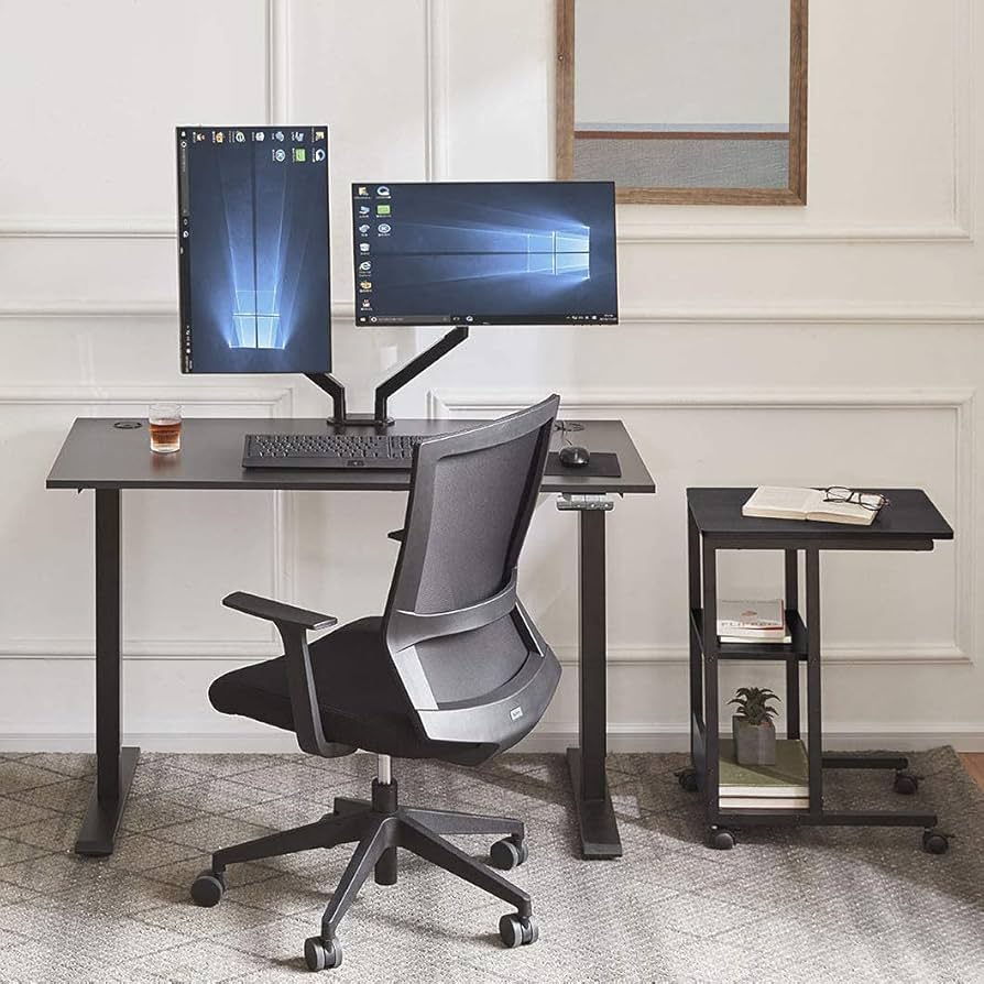 Amazon.co.jp: Sunon 電動昇降デスク（幅120cmX奥行60cm） 8分で