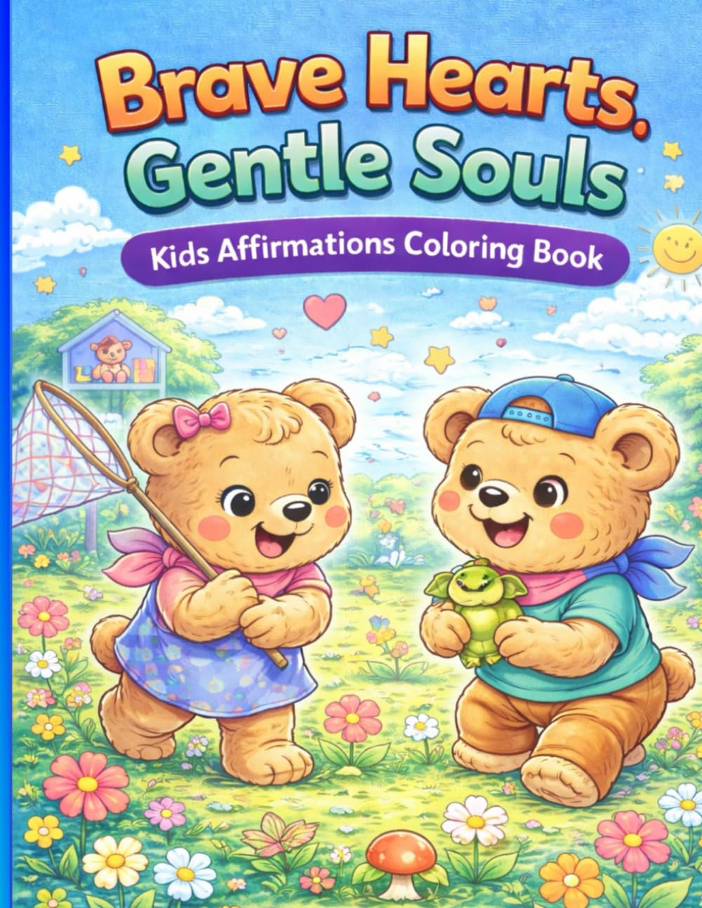 Brave Hearts,Gentle Souls: Kids Affrimations Coloring Book
