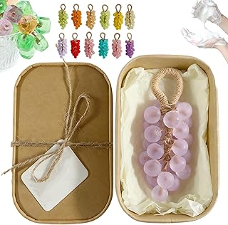 Jabón de uva de cristal en una cuerda, barra ...