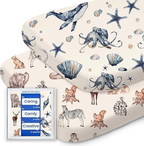 Sábanas de moisés para bebé niño y niña, sábana bajera universal suave y suave, compatible con Halo, Mika Micky, Baby Delight, Dream On Me, Maxi