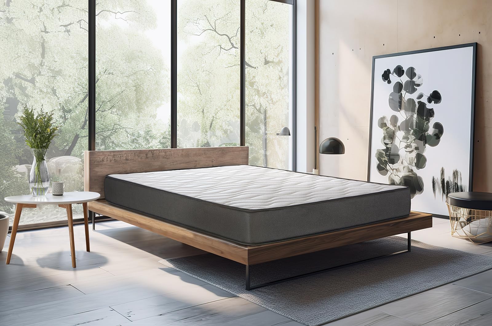 Home Heavenly® - Colchón viscoelástico Matt (90x180 cm) Reversible, hipoalergénico y Transpirable. Altura +/- 15 cm