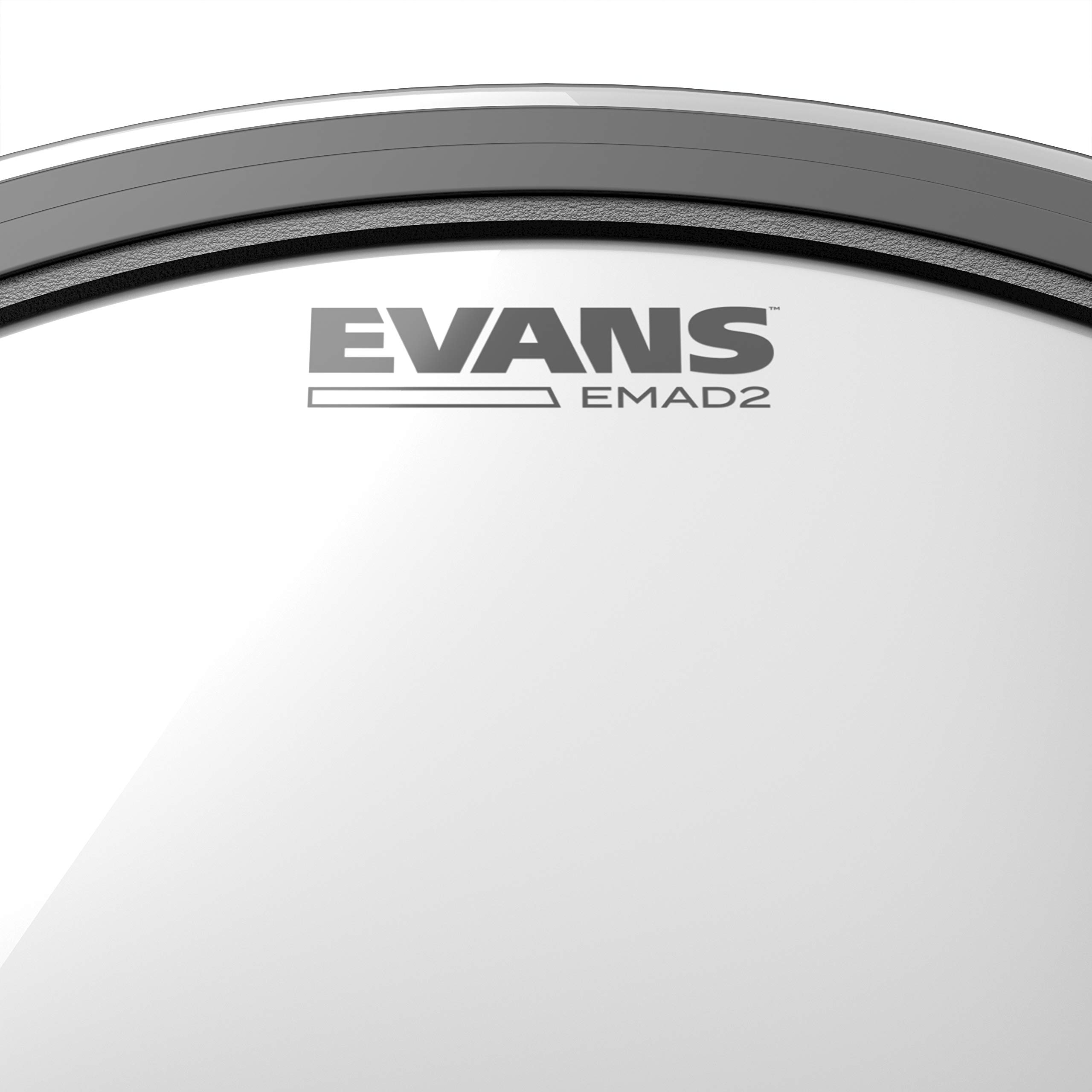 Amazon.com: Evans EMAD2 Clear Bass Drum Head, 26” – Externally Mounted  Adjustable Damping System Allows Player to Adjust Attack and Focus – 2 Foam  Damping Rings for Sound Options - Versatile for