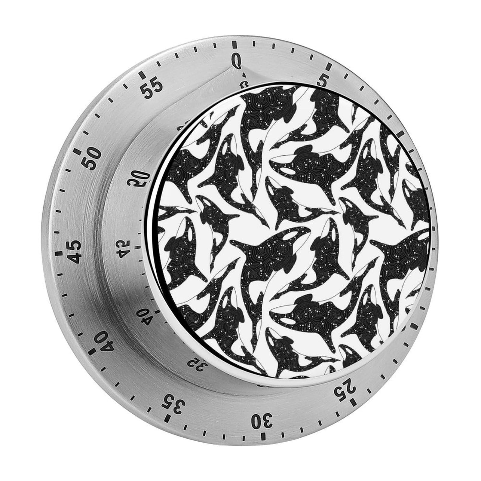 Killer Whale Art Mechanical Rotary Timer, Used for Daily Timing