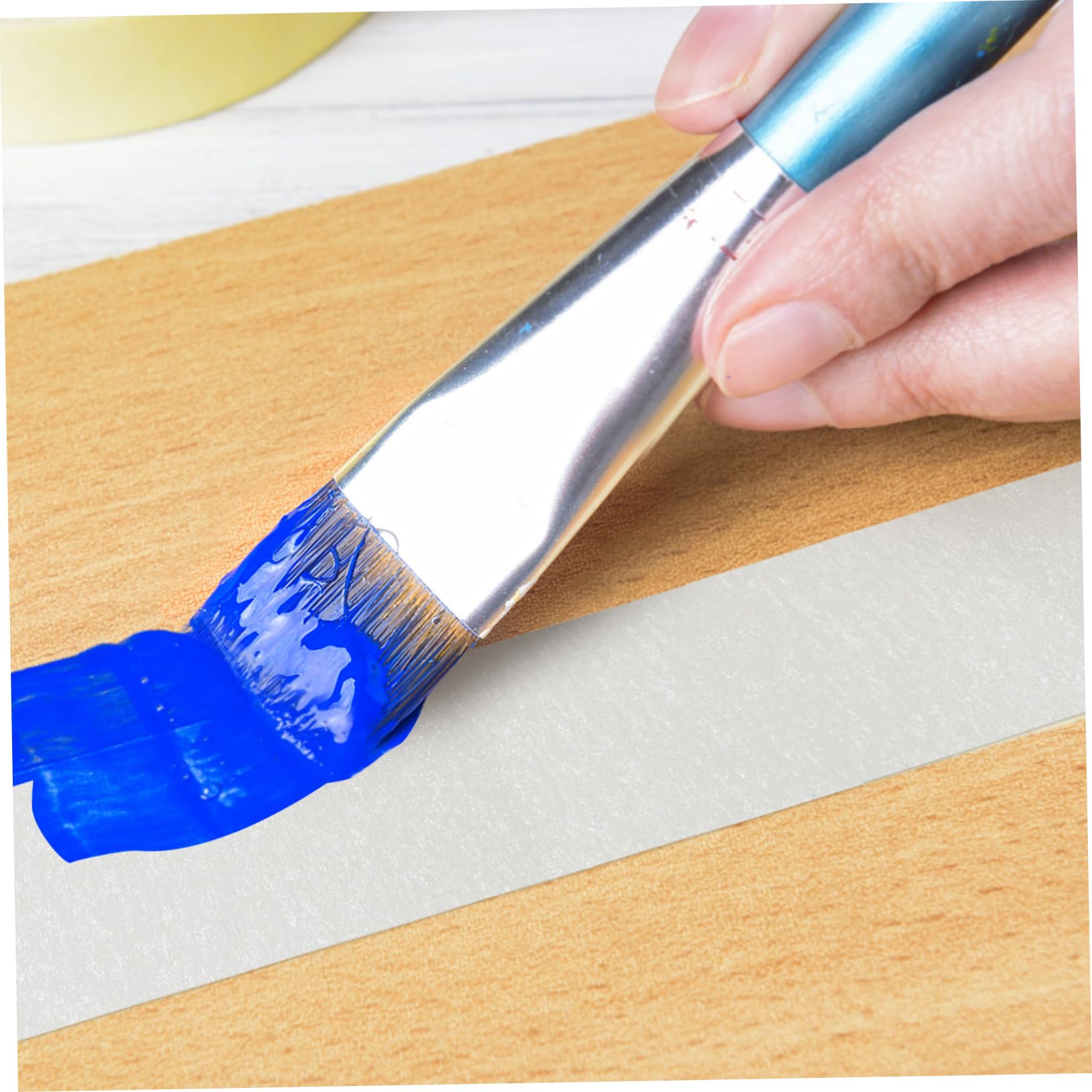 6rouleaux Ruban Adhésif Blanc Pour Peinture Masquage Voiture Décoration Maison Facile Déchirer Usage Polyvalent Projet Artistique