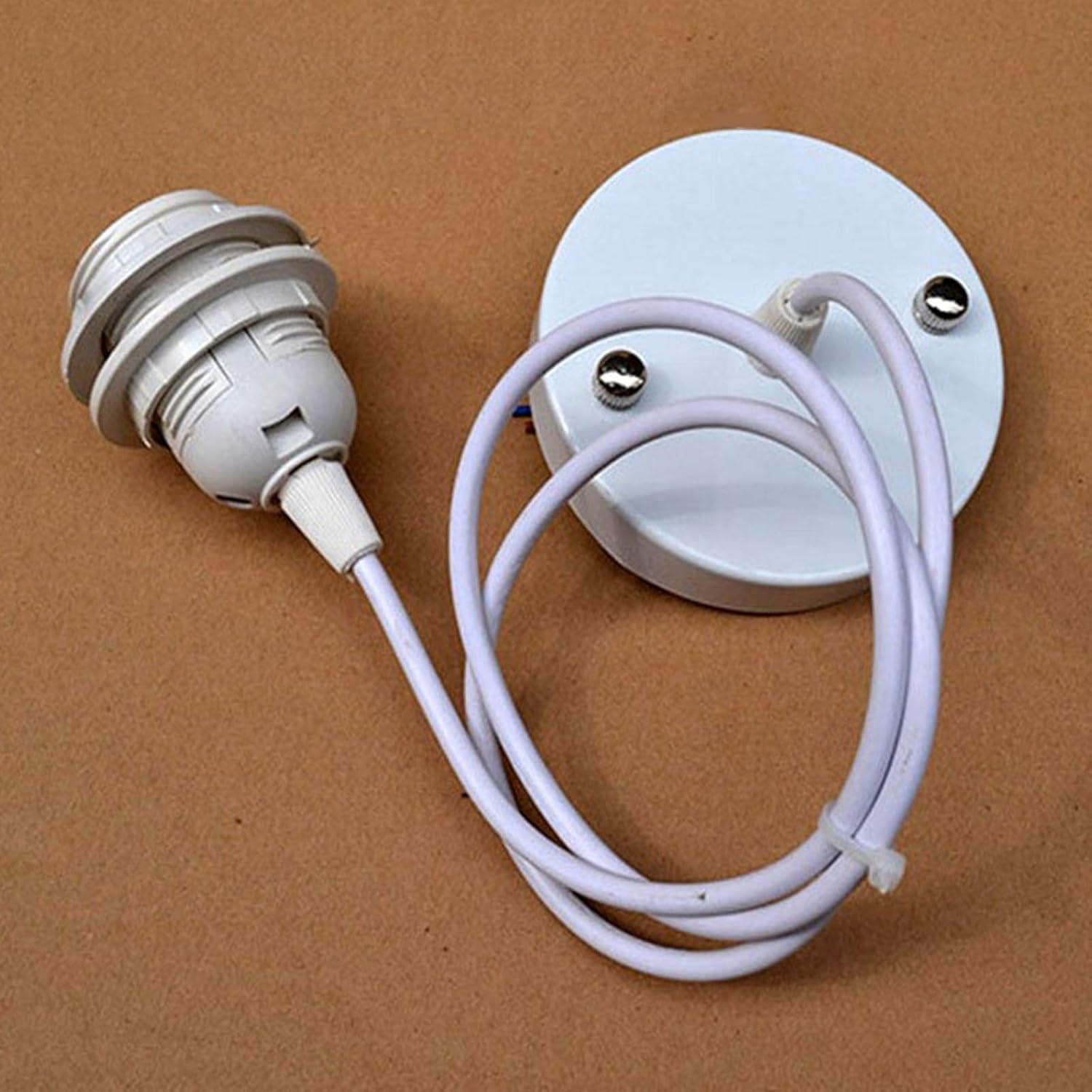 Lampa papierowa w cieniu sufit Lekka pokrywa Lekka biała kwiatowe wystrój abażury, White S.