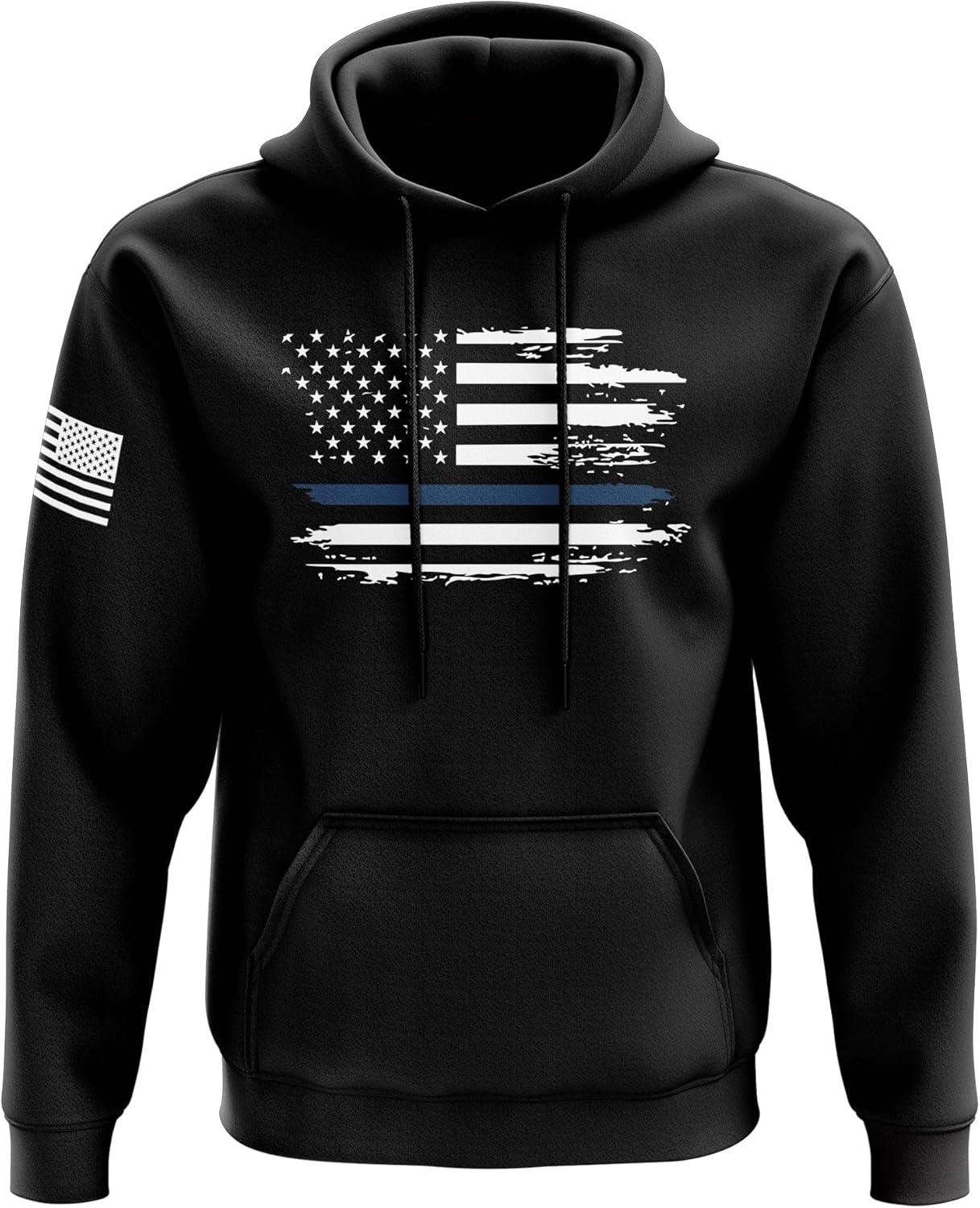 Tactical Pro Supply Patriotic Blue Line design Heavyweight Hoodies for Men and Women