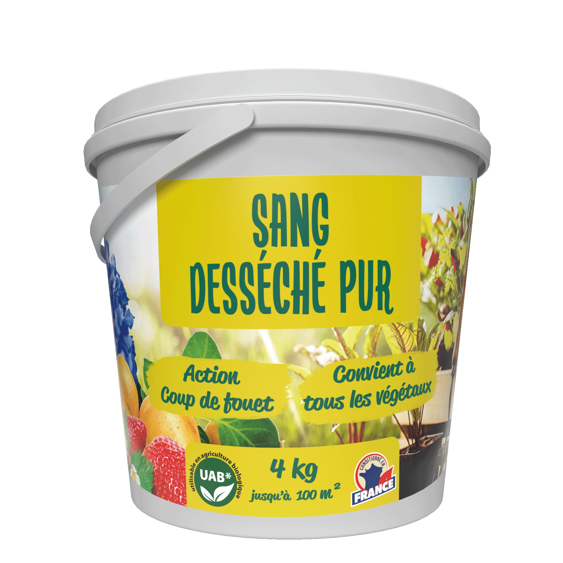 Sang Séché Engrais Azoté 4kg - Coup De Fouet Professionnel Pour Plantes