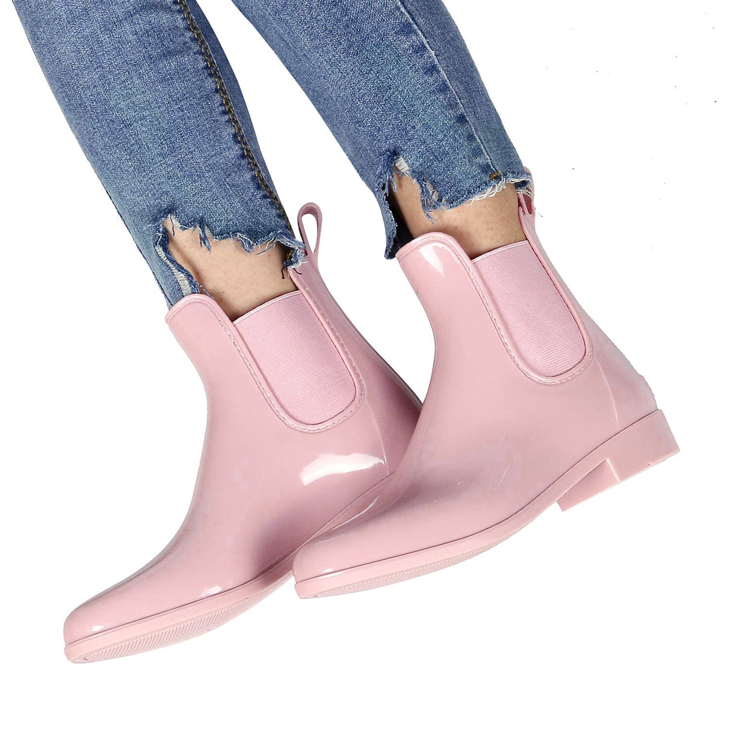 SMajong Unisex Rain Boots | Non-Slip Chelsea Design | Waterproof & Breathable | For Men & Women - View #4