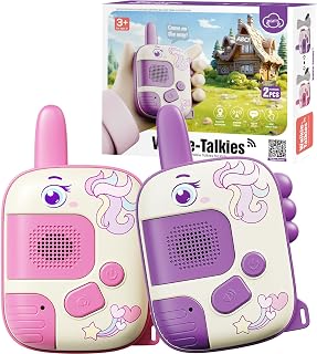Walkie Talkie Toy from 3 4 5 6 7 8 Years Girls Boys Unicorn Gifts for Girls Boys 3-10 Years Outdoor Games for Children Walki Talki Children's Toy Christmas Gifts Children Gifts Walkie Talkie - Unicorn